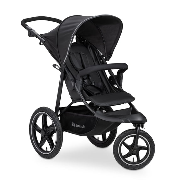 hauck Poussette Tout-Terrain à 3 Roues avec Couvre-Pluie, UPF 50+ - dès la Naissance jusqu'à 48,5 Lb