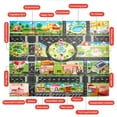 thumbnail image 2 of Tapis pour Enfants Jouet Voiture Tapis Ville Carte Routière Voitures Ville Tapis de Jeu Tapis de Rue, 2 of 4