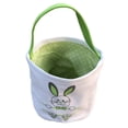 thumbnail image 2 of Hbdhejl Easter Basket Holiday Rabbit Bunny Printed Canvas Gift Carry Candy Bag, 2 of 3