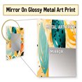 thumbnail image 3 of Designart "Gentle Tropical Foliage" Floral Wall Mirror, Printed Yellow Wall Mirror, Tropical Bathroom Wall Mirror, Decorative Floral Mirror - 24x32 Inch, 3 of 5
