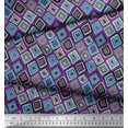 thumbnail image 3 of Soimoi Cotton Duck Fabric Square Geometric Print Fabric by Yard 42 Inch Wide, 3 of 3