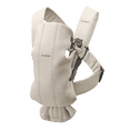 thumbnail image 1 of BabyBjorn Baby Carrier Mini, 3D Jersey, Light Beige, 1 of 7