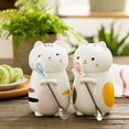 thumbnail image 4 of Cute Cat Ceramic Cup 3D Fun Coffee Cup with Cover and Stirring Spoon Creative Birthday Gift, Couple Cup, 4 of 4