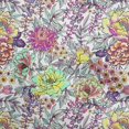 thumbnail image 1 of oneOone Velvet Fuschia Pink Fabric Florals Craft Projects Decor Fabric Printed By The Yard 58 Inch Wide, 1 of 4