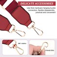 thumbnail image 3 of Baohd Stretchy And Wear-resistant Handbag Strap For No Loose Thread Shoulder Bag Strap Burgundy, 3 of 6