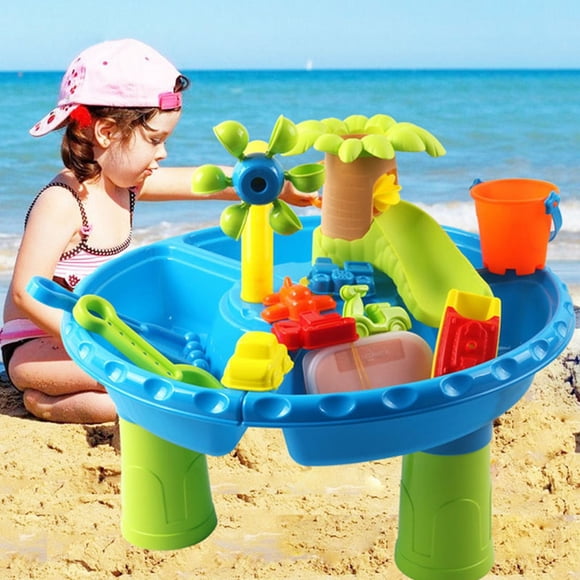 SIfdSeng Kids Sand and Water Tables Toys for Toddlers 1 3 Rain Showers Splash Pond Water Table for Toddlers Age 3 5 Sports Outdoor Activity Sensory Table Summer Beach Toys for Boys Girls