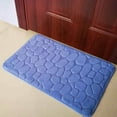 thumbnail image 4 of Lisbinx Bath Mats 1pc Memory Foam Bath Rug Embossed Bathroom Mat Water Absorbent And Washable Bath Rugs Non-Slip Thick Soft And Comfortable Carpet For Show, 4 of 4