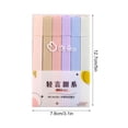 thumbnail image 3 of FHBVT 6-Color Soft Head Highlighters 10ml Large Capacity Fast-Dry Water-Based Ink Eye-Friendly Non-Neon Soft Colors for School Office Home Study Notes Journal Annotation Travel Color Coding, 3 of 4