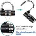 thumbnail image 4 of MYG Heavy-Duty 5-Digit Combination Padlock for Gym Lockers & Cabinets - Secure, 4 of 10