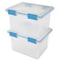 thumbnail image 3 of Sterilite Grand Bac de Rangement 32 Qt avec Couvercles à Loquet, (Lot de 4), 3 of 12