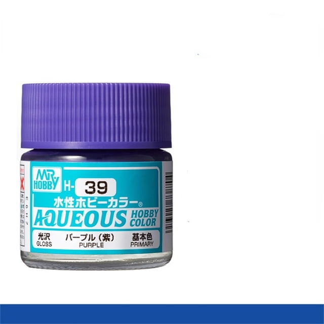 Mr. Hobby Aqueous H39 Gloss Purple Acrylic Paint 10ml for Scale Models & Miniatures