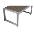 thumbnail image 3 of Afuera Living Modern Aluminum Outdoor Coffee Table in Gray Finish, 3 of 3