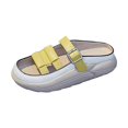 thumbnail image 4 of pitrice Sandales à Enfiler pour Femmes, Imperméables, Souples, Plates, Sandales de Sol, Chaussures 36 Jaune, 4 of 9
