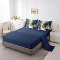 thumbnail image 3 of YST Abstract Girl 7-Piece Comforter Set, Queen, Navy Blue Gold Greyish White, 3 of 4