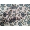 thumbnail image 4 of oneOone Tissu Popeline de Coton Imprimé Feuilles & Floral Ikat BTY 56 Pouces de Large, 4 of 4
