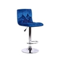 thumbnail image 1 of Tabouret réglable en cuir bleu de la collection Heavenly, 1 of 7