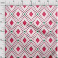 thumbnail image 3 of oneOone Velvet Magenta Fabric Check Sewing Material Print Fabric By The Yard 58 Inch Wide, 3 of 4