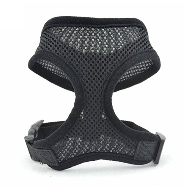 HEVIRGO Chien Chiot Marche Collier Maille Souple Sangle de Sécurité Gilet Réglable Harnais de Contrôle pour Animaux de Compagnie