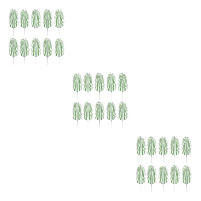 Thinsony 10pcs/set Faux Tropical Palm Fronds For Tropical Paradise Easy To Maintain A01324 3Set
