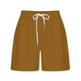 thumbnail image 3 of Birdeem Womens Solid Casual Loose Pockets Drawstring Short Pants, 3 of 12