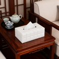 thumbnail image 4 of Modern Desktop Tissue Holder Dispenser Decorative Home Organizer Paper Napkin Cover For Living Room And Desk, 4 of 4