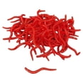thumbnail image 4 of Leurres Souples en Silicone Ver Rouge Ver de Terre Caoutchouc L7W4 Crevette Basse, 4 of 9