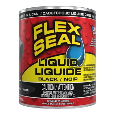 Flex Seal Liquid Black 16 US fl. oz. Liquid Rubber Sealant Coating