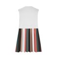 thumbnail image 4 of RKSTN Robes d'Été pour Femmes Décontractées Patchwork Sans Manches Col Rond Plissé Robes Amples Grande Taille Couleur Unie Taille Élastique Robes Midi, 4 of 4