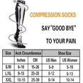 thumbnail image 4 of Double Couple 4 Pairs Compression Socks for Men and Women 20-30 mmHg Compression Stockings, 4 of 8