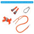 thumbnail image 3 of Unique Bargains Phone Lanyard with Transparent Patch, Orange, 1 Count, 3 of 5