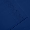 thumbnail image 2 of Hotel Luxurious, 1800 Series Super Soft Embroidery 3 PC Sheet Set (Twin Navy Blue), 2 of 4