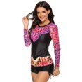 thumbnail image 4 of Coofit Ensemble de Maillot de Bain Deux Pièces Manches Longues Protection Solaire Maillot Dermoprotecteur Combinaison de Plongée pour Femmes, 4 of 8