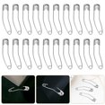 thumbnail image 4 of CHUANK 200 Pcs Épingles de Sécurité en Acier Inoxydable Épingles Courbées Épingle de Sécurité Courbée Durable pour Courtepointe, 4 of 5