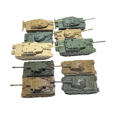Milaget 10 Pcs Modèle de Char Jouet Kit de Construction 1:144 Bricolage Assemblage pour Adultes Enfants CN et Allemand