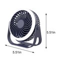 thumbnail image 2 of TopLLC Mini Fan Outdoor Portable Desktop Fan With Night Light High Wind Silent Charging Small Fan, 2 of 8