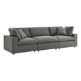 thumbnail image 4 of Modway Commix 3 Piece Down Filled Overstuffed Sectional Sofa Set in Gray, 4 of 5