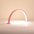 thumbnail image 3 of Half Moon Light for Nail Desk USB Desk Lamp for Nail Lash Eyelash Tattoo Eyebrows LED Table Lamp Work Desk Lamp Pink,1 * Half Moon Light For Nail Desk,Pink, 3 of 8