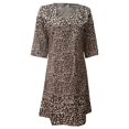 thumbnail image 2 of Robe Maxi 2025 pour Femmes Femme Habillée Col Rond à Pois Imprimée Décontractée Robe à Col en V Sans Manches Ligne A Plissée Robes Maxi pour Femmes Été Ample Froncée Fluide Décontractée Robes d'Automne pour Femmes Décontractées Robes Débardeur, 2 of 4