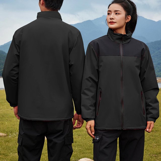 Pisexur Women Jackets Color Block Windproof Waterproof Hiking Clothes for Women Full Zip Lightweight Womens Fall Jackets Long Sleeve Stand Up Collar Softshell Jacket M-4XL Gray