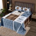 thumbnail image 2 of Erosebridal Happy Camping Quilt Sets for Twin Size Bed,Buffalo Patchwork Bed Set,Animal Decoration,2pcs, 2 of 5