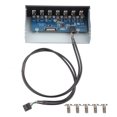 thumbnail image 2 of Hub USB Hub Box Panel 7 Port USB2.0 Lossless Data Transmission USB Hub Drive Panel, 2 of 7