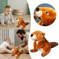 thumbnail image 1 of Adorable Beaver Stuffed Animal Easter Toy for Kids Boys Girls, 1 of 3