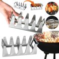 thumbnail image 1 of Support à Brochettes en Acier Inoxydable Support Universel pour Brochettes de Shish Kebab Accessoires de Grillade, 1 of 8