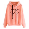 thumbnail image 1 of CEHVOM T-Shirt à Capuche pour Femmes à Manches Longues Décontractés, 1 of 5