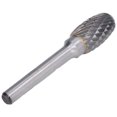 thumbnail image 3 of Rotating Grinder Bit, Labor Saving Straight Shank Easy To Install Fast Chip Removal YG8 Cemented Carbide  Cutting Burrs Die  for Chamfering and Deburring, 3 of 8