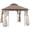 Brown, variant on Outsunny 10' x 10' Patio Gazebo, Outdoor Gazebo Canopy, Beige
