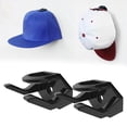 thumbnail image 2 of IMENGL Clearance! Delayuji Hat Rack for Wall Hat Hook for Baseball Caps Upgraded Adhesive Hat Holder Strong Hat Hooks for Ear Headbands（With A Screw and Adhesive Tape） One Size Multi-Color, 2 of 7