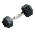 thumbnail image 1 of CAP Barbell Coated Hex Dumbbell, Single 3 - 100 lb, 1 of 6