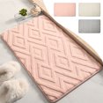 thumbnail image 1 of Bathroom Carpet 1PC,Non-Slip Floor Mat23.62x15.75in,Soft Polyester Fiber Rug for Shower Safety, Comfort Underfoot, Durable Home Decor(Gray), 1 of 9