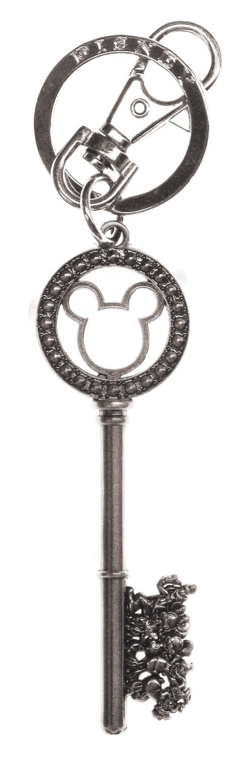 Porte-clés en Étain Mickey Mouse de Disney : « Clé Principale avec Perles Gemme »